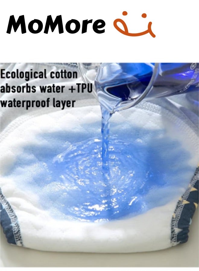 Momore Pack Of 4, 6 Layer Breathable Cotton Training Pants, Large Size, 11 To 14 Kg - Image 4