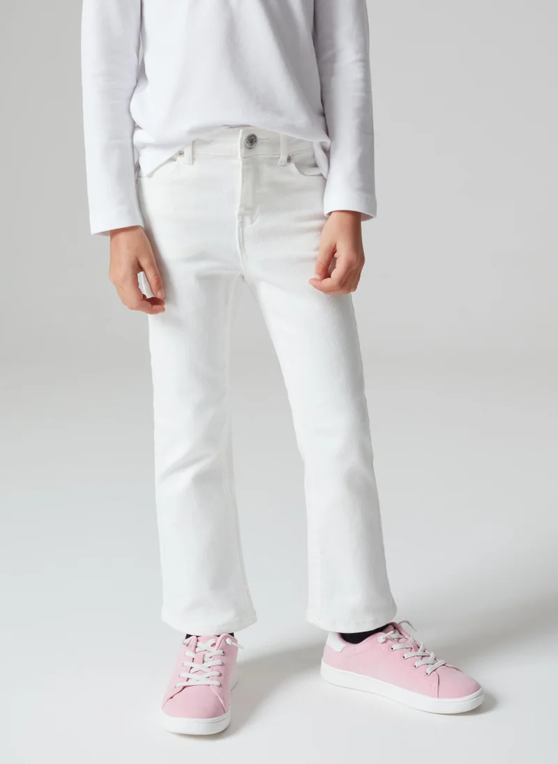 او في اس Ovs Flare-Fit Jeans With Five Pockets