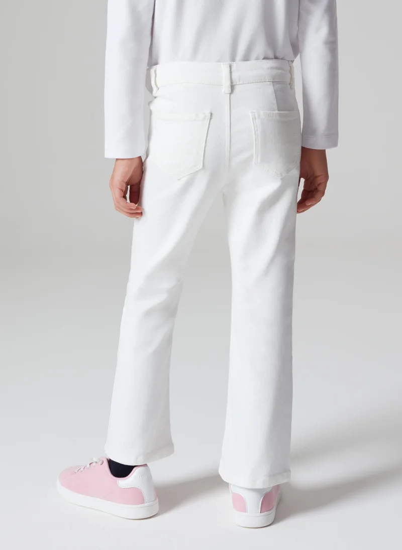 او في اس Ovs Flare-Fit Jeans With Five Pockets