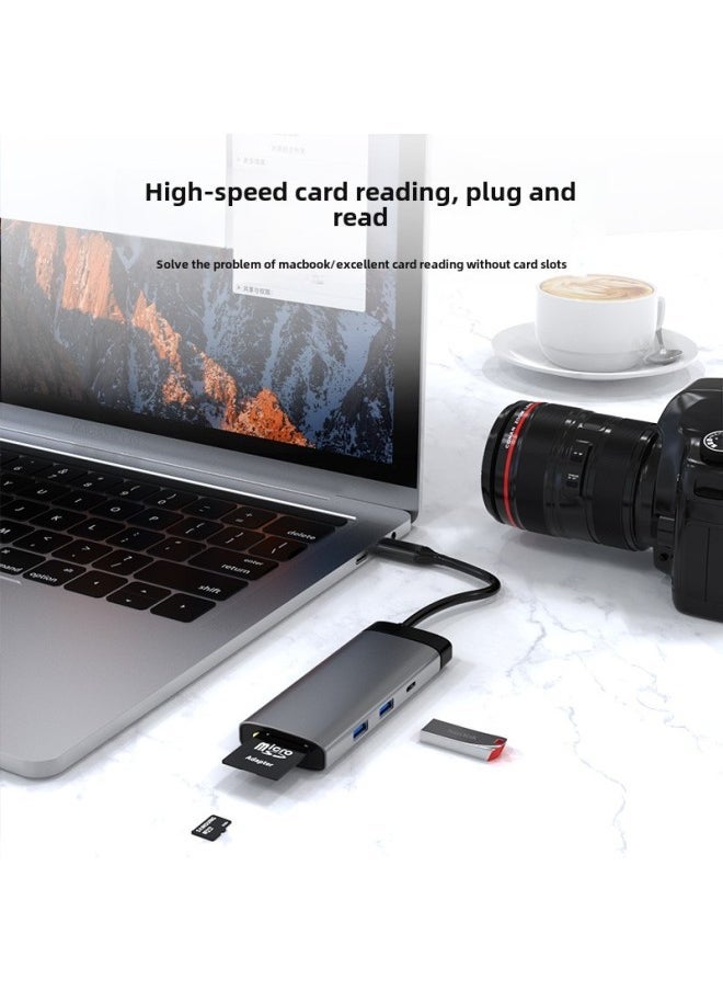 Spot Storage 7-in-one Type-c Docking Station Usb Hub Hub Laptop Docking Station-Number Of Interfaces:BS7A ]  - Image 5