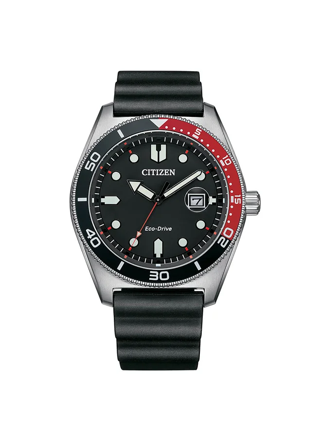 CITIZEN Men's Analog Tonneau Shape Polyurethane Wrist Watch AW1769-10E 43 Mm