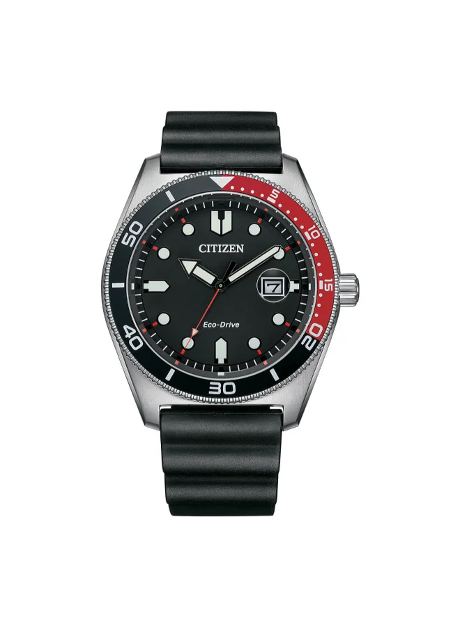 CITIZEN Men's Polyurethane Eco-Drive Standard Watch AW1769-10E - 43 mm