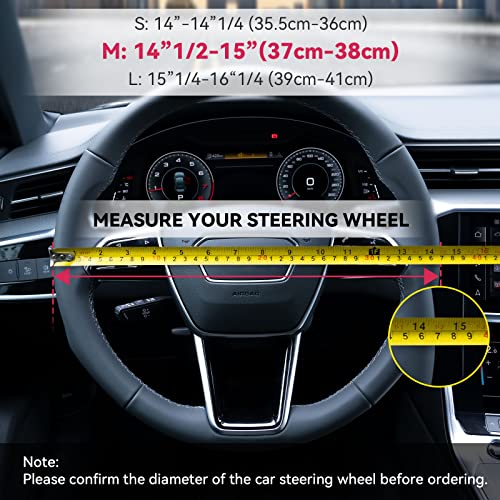 Limsas Boho Steering Wheel Cover Elastic Microfiber for Women, Universal Fit 15 inch Car SUV, Hippie Style Protector Cover, Anti-Slip, Breathable, Absorbing Sweat - 03 - Image 5