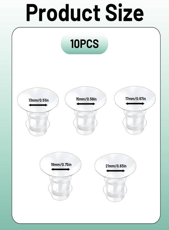AGMITRAKA 10PCS Flange Insert for, Compatible with S12 Pro, Soft Silicone Flange Size for Breast Pump, Replacement Parts for Breast Pump - Image 2