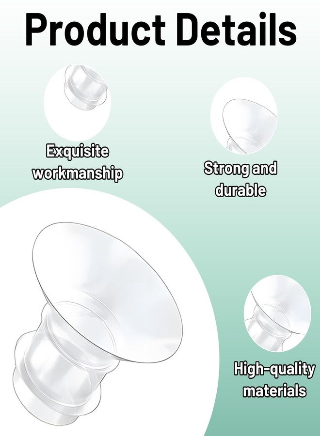 AGMITRAKA 10PCS Flange Insert for, Compatible with S12 Pro, Soft Silicone Flange Size for Breast Pump, Replacement Parts for Breast Pump - Image 3