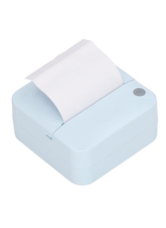 Thoraya - Mini Printer Student Blue Mini Pocket Portable Bluetooth Thermal Printer for Wrong Questions Notes Photos Documents - Image 1