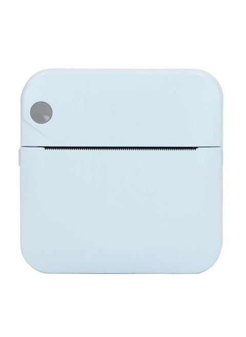 Mini Printer Student Blue Mini Pocket Portable Bluetooth Thermal Printer for Wrong Questions Notes Photos Documents