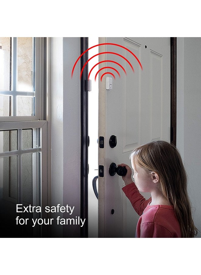 GE GE Personal Security Window and Door Alarm, 5 Pack, DIY Protection, Burglar Alert, Wireless Chime/Alarm, Easy Installation, Home Security, Ideal for Home, Garage, Apartment and More,White, 45987  - Image 4