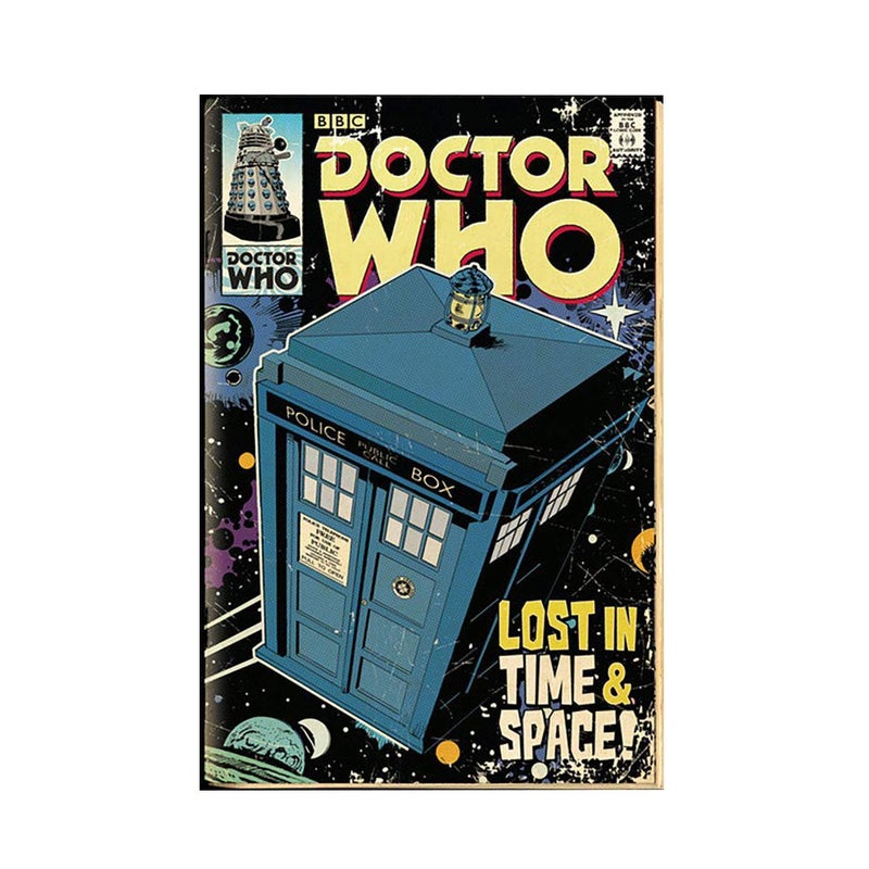 GB Eye GB eye 61 x 915 cm Tardis Comic Doctor Who Maxi Poster MultiColour