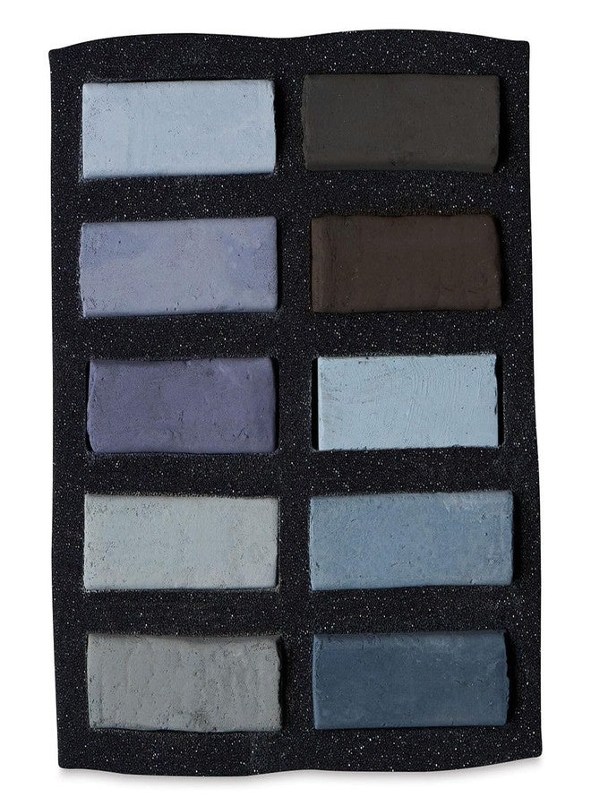 Art Spectrum Extra Soft Square Pastels - Warm Greys, Set of 10