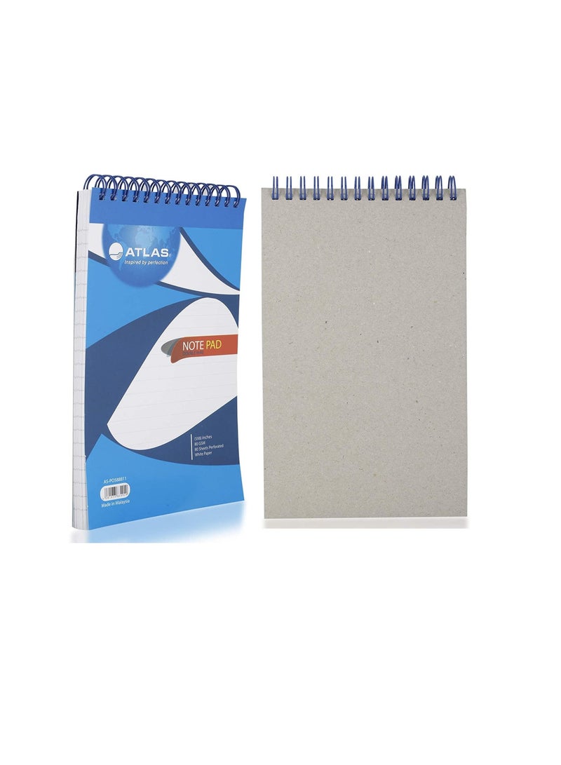 ATLAS دفتر ملاحظات مزدوج الحبل 3 قطع بحجم 5x8 بوصة - Image 3