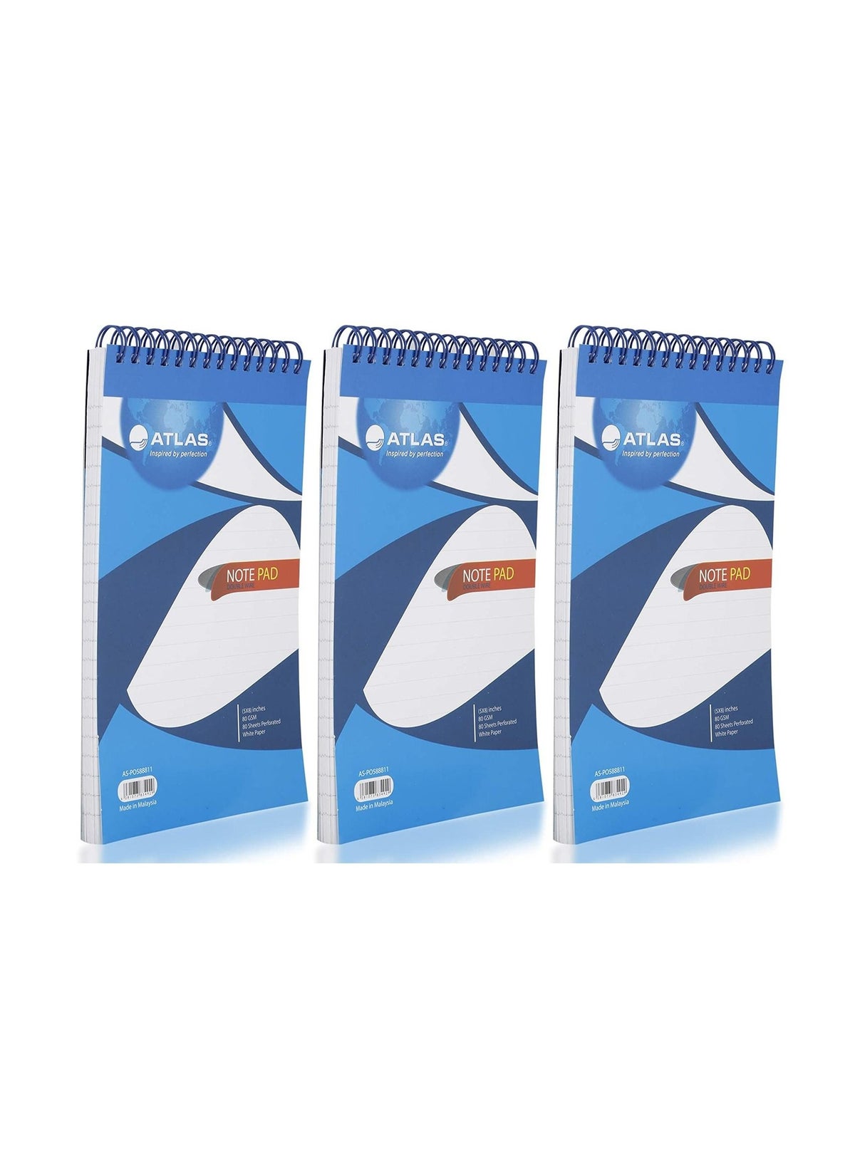 تسوق ATLAS و3-Piece Double Wire Binded Notepad 5x8 Inch Size أونلاين في ...