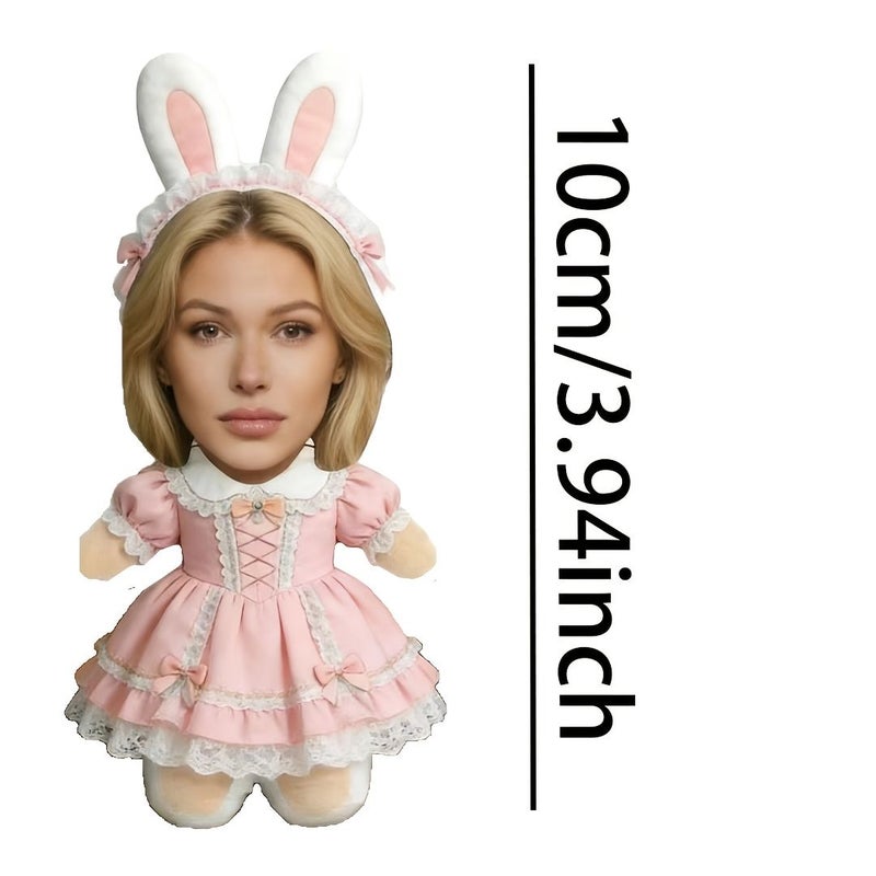 Super Cute Rabbit Princess Pillow 25cm Personalized Commemorative Gift - Image 3