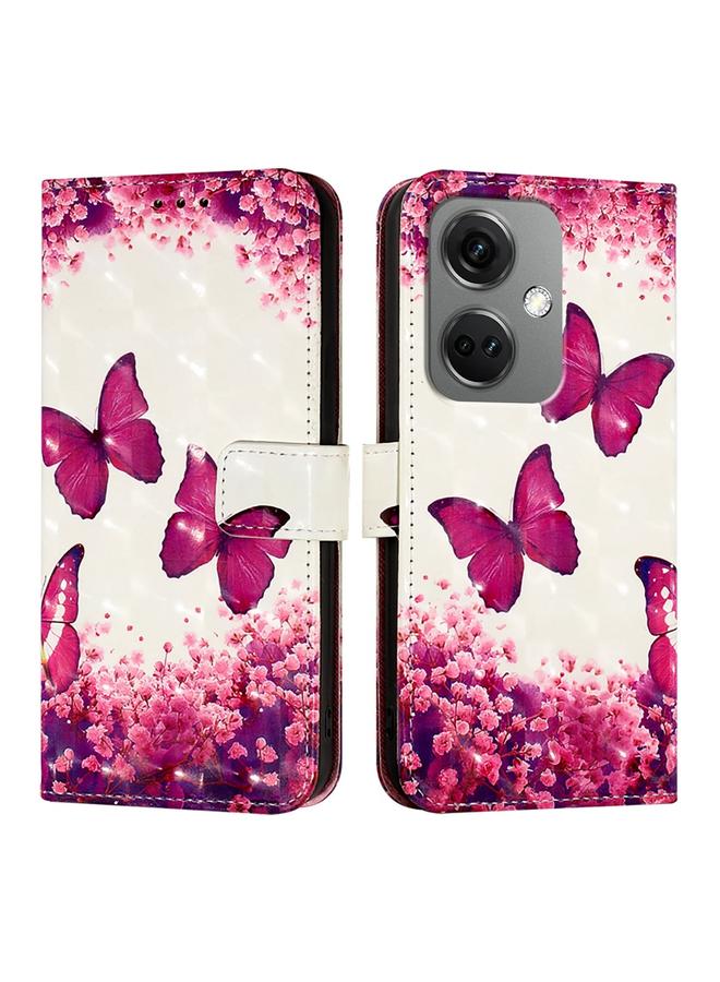 اس-توب جراب لهاتف OnePlus Nord CE3 الهند، جراب جلدي أفقي قابل للطي بتصميم ثلاثي الأبعاد - Image 2