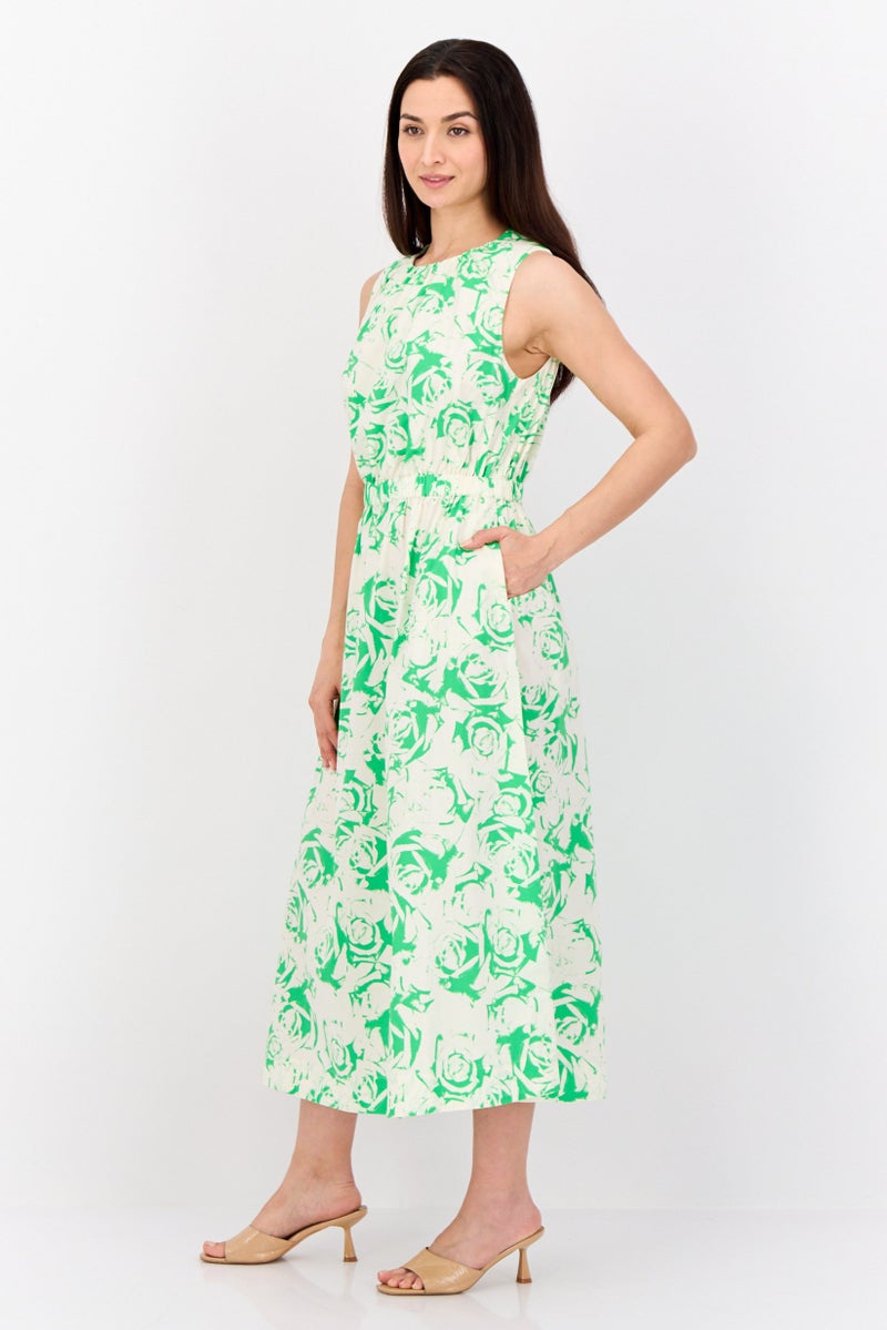 ESPRIT Women Floral Print Maxi Dress, Multicolor - Image 4