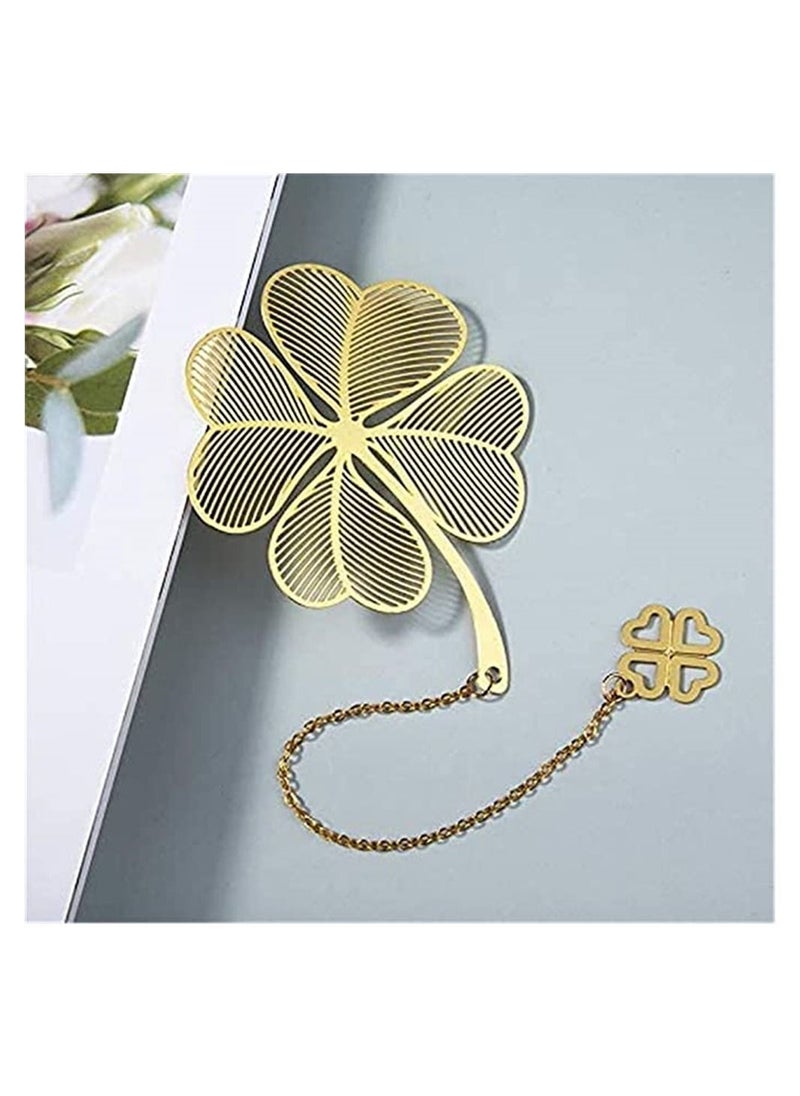 SYOSI Chain Metal Bookmarks,  Classical Chinese Style Fine Veined Metal Bookmark, 4 Pack Golden Hollow Bookmark for Book Lovers, Writers, Readers, Children, Teens, Men, Women, Adults  - Image 5