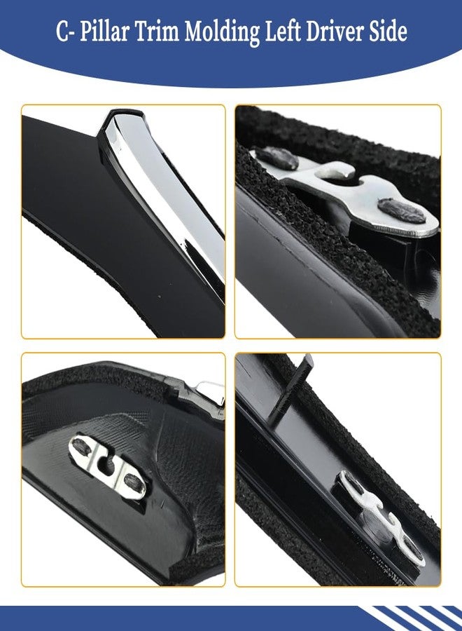 جيت فار واي قالب تزيين العمود C من Getfarway 788739DJ1A 788739DD0A 78873-4RA0A متوافق مع نيسان ماكسيما 2016-2021 لوحة تزيين الهيكل الخلفية اليسرى جهة السائق باللون الأسود (جهة السائق اليسرى) - Image 5