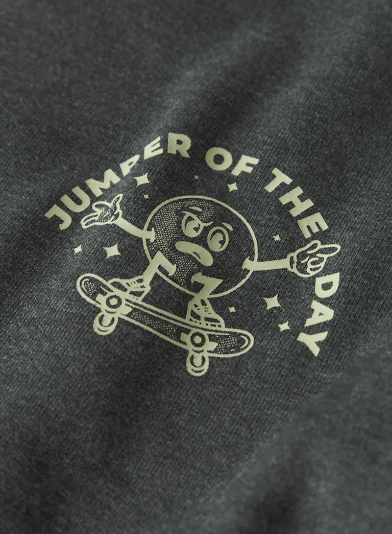 NAME IT Kids Graphic Crew Neck Sweatshirt