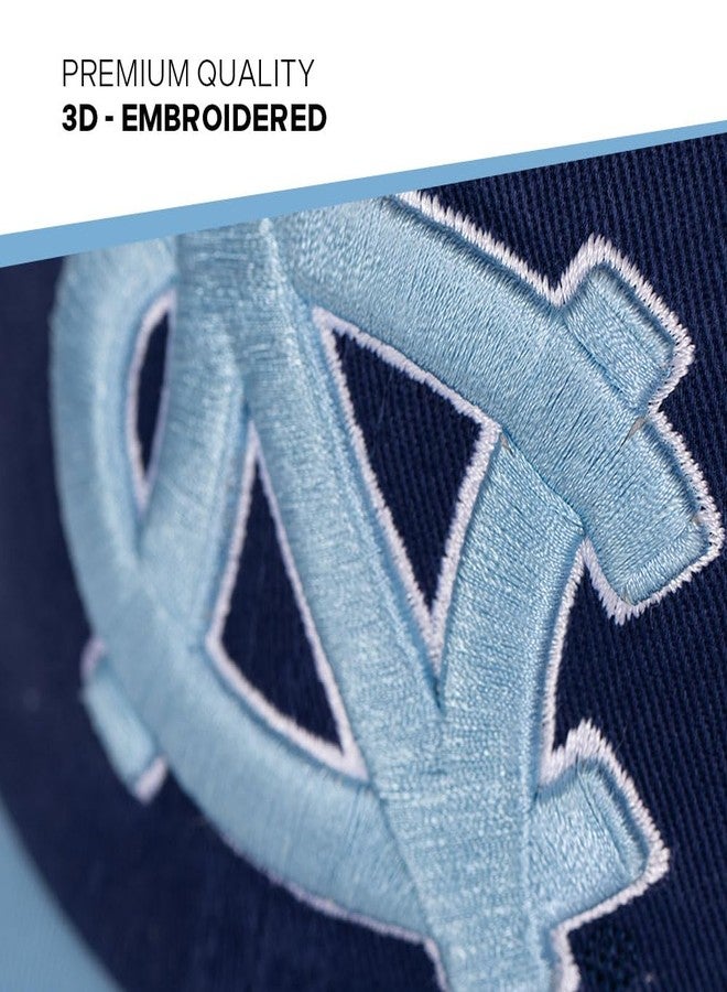 Desert Cactus University of North Carolina Baseball Hat UNC Chapel Hill Tar Heels Brimmed Embroidered Hats Cap Adjustable Cloth Strap Adult (Style J1) Blue - Image 3