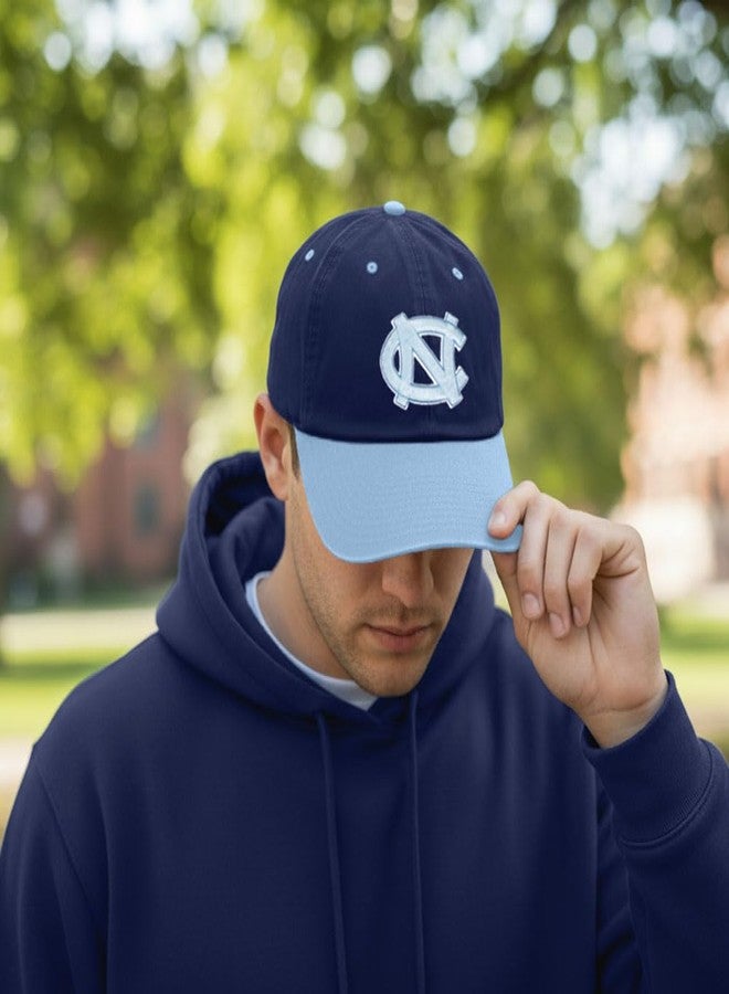 Desert Cactus University of North Carolina Baseball Hat UNC Chapel Hill Tar Heels Brimmed Embroidered Hats Cap Adjustable Cloth Strap Adult (Style J1) Blue - Image 5