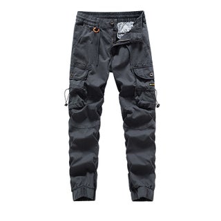 Retro Casual Mens Loose Cargo Pants with Pockets Grey - pzsku/Z924D6FA35265FE9DB003Z/45/_/1734107916/05dcfb8b-f9ec-478c-95a9-1f973ebd02ec