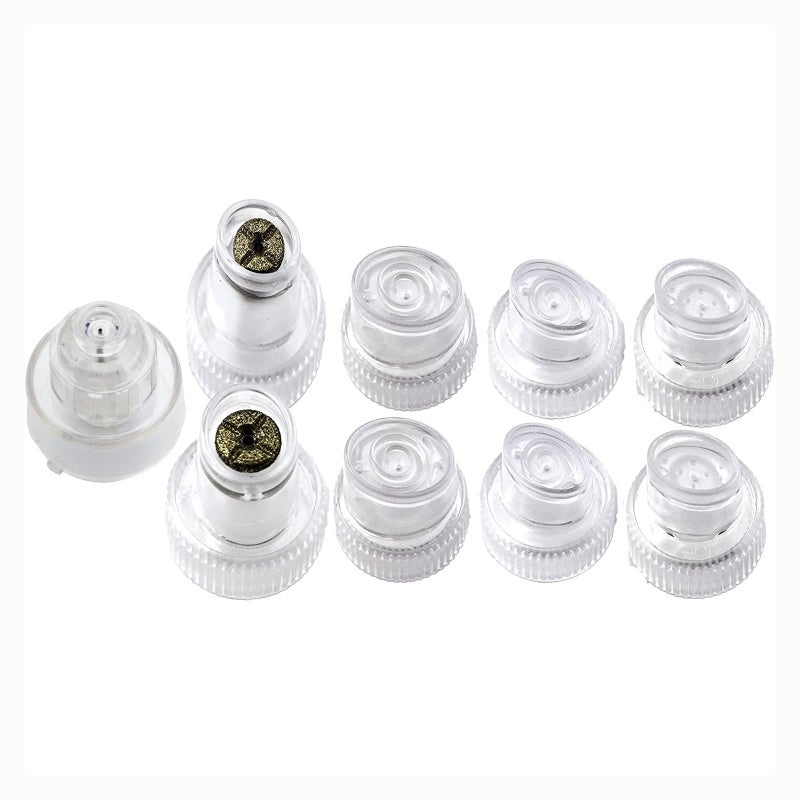 Elitzia Face Care Beauty Machine Spare Parts Hydro Dermabrasion Aqua Peel Water Scrub Tips Caps 6 Plastic HydraDermabrasion 2 Diamond Microdermabrasion 1 Spray Replacement Acceossories