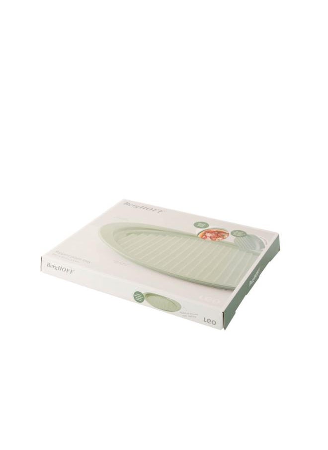 Berghoff Ribbed Pizza Tray 39,5 x 35,2 x 2,5 cm-Light Green  - Image 2