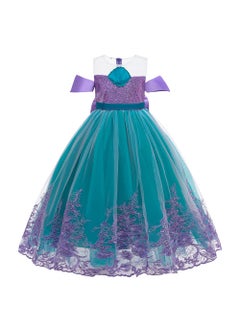 Children's cosplay clothing mermaid mesh sequins shell princess dress girl dress performance dress 110cm