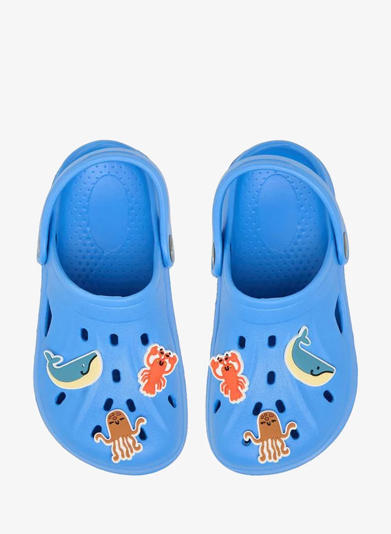 أكوا Boys Jibbitz Charm Detail Clogs