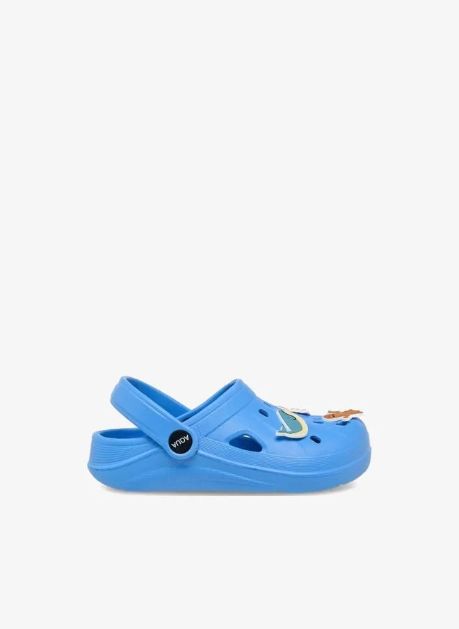 أكوا Boys Jibbitz Charm Detail Clogs