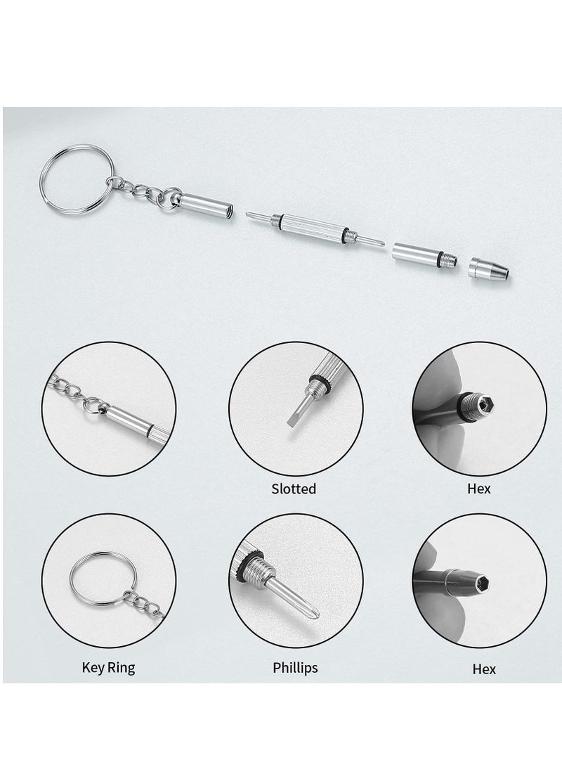 SOLARAE Eyeglasses Repair Kit, Sunglasses Repair Kit, Includes Glasses Screws and Screwdrivers, Glasses Nose Pads, Glasses Cloth, Tweezer, for Glasses, Sunglasses, Watch, Repair Kit - 500 Pcs - Image 2