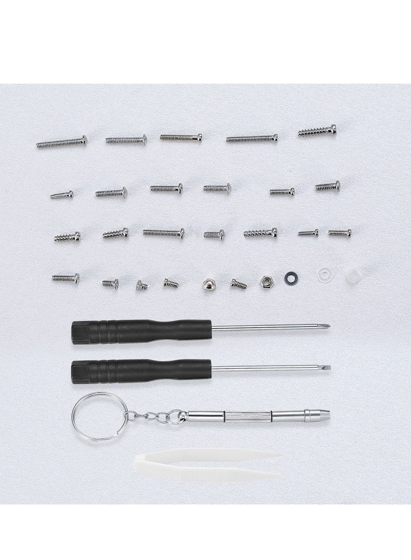 SOLARAE Eyeglasses Repair Kit, Sunglasses Repair Kit, Includes Glasses Screws and Screwdrivers, Glasses Nose Pads, Glasses Cloth, Tweezer, for Glasses, Sunglasses, Watch, Repair Kit - 500 Pcs - Image 4