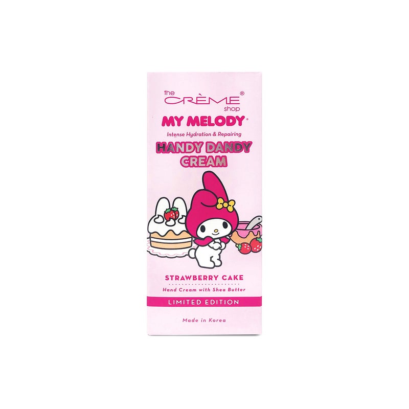 The Crème Shop Korean Cute Scented Pocket Portable Soothing Advanced Must-Have on-the-go x Sanrio Hello Kitty Handy Dandy Cream (Strawberry Cake) - Image 1