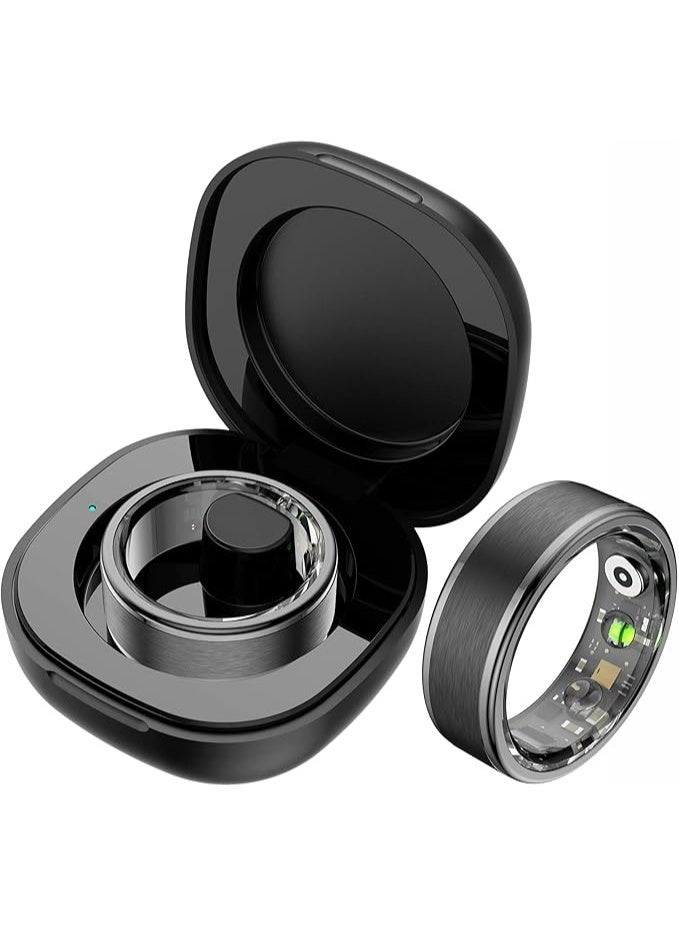 KASTWAVE Smart Rings for Women Men, Fitness Ring Heart Rate Monitor Sleep Tracker Health Ring, Pedometer Calories Step Counter Exercise Mode Sport Ring, 5ATM Waterproof Fitness Tracker for iOS Android - Image 1