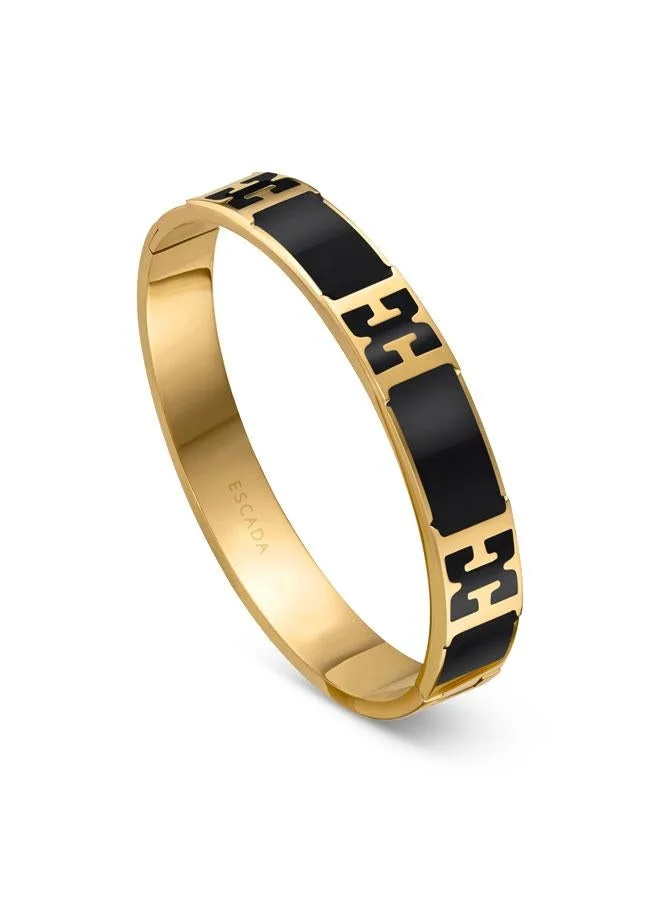 ESCADA Scarlett Gold and Black Bangle Bracelet for Women