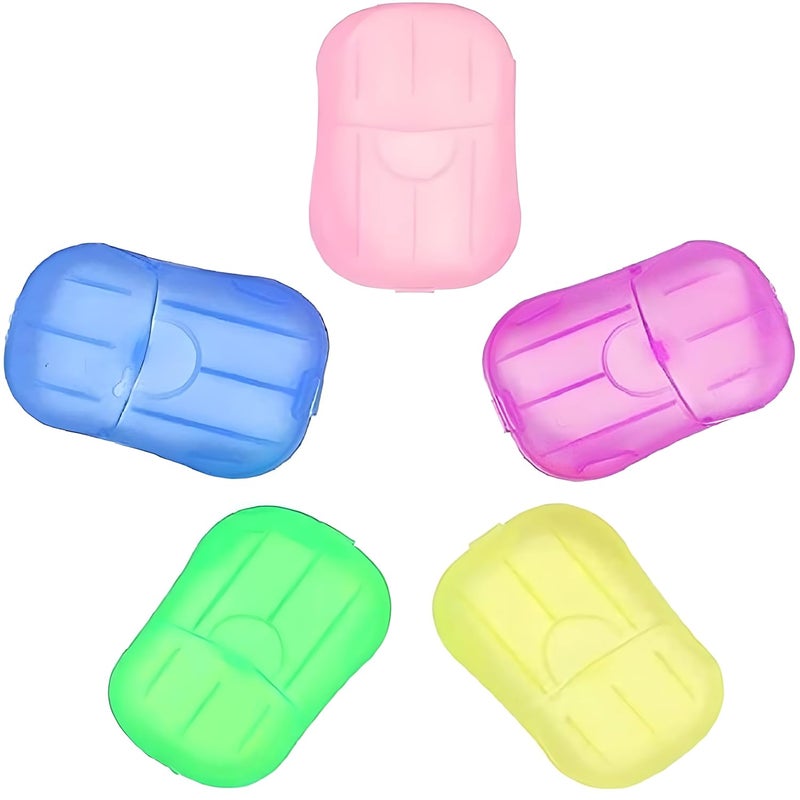 BRIDGER Emergency For Travelling Disposable Paper Washing Hand Bath Clean Outdoor Travel Sheets Disposable Box Soap Portable Mini Paper Soap hand wash Multi color PACK OF 360 Pieces - Image 1