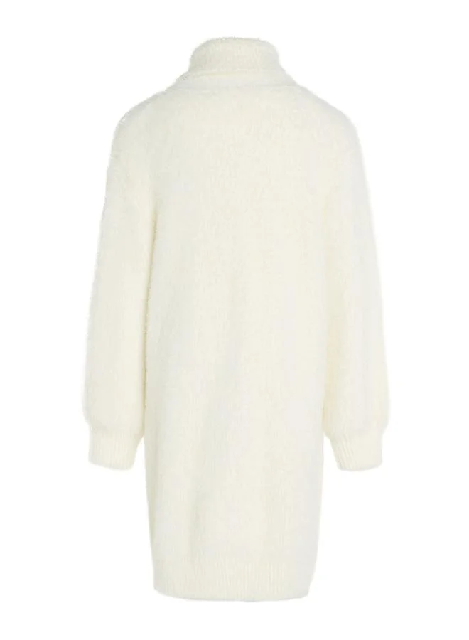 TOMMY HILFIGER Kids Turtleneck Fluffy  Midi Dress