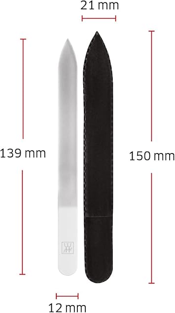 Zwilling Twinox 884371400 Nail File Glass Manicure Pedicure 140 mm White - Image 5