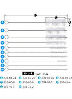 Straw Cleaner Brush Set, 10-Piece Long Cleaning Brush for Straws on Tumbler, Water Bottle, Sippy Cup, and Pipes, Tubes - pzsku/Z924E13AA400D14BB56EAZ/45/_/1732172174/3f59163a-955e-40c1-bcdd-a4c2f912cd3d