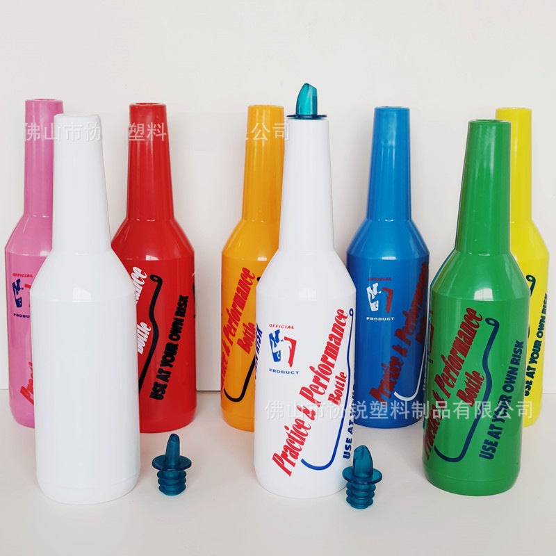 Manufacturer Wholesale Bartending Practice Bottle Plastic Throwing Bottle Bar Mixer Fancy Practice Bottle Bartending Special Tool(Orange) - Image 5