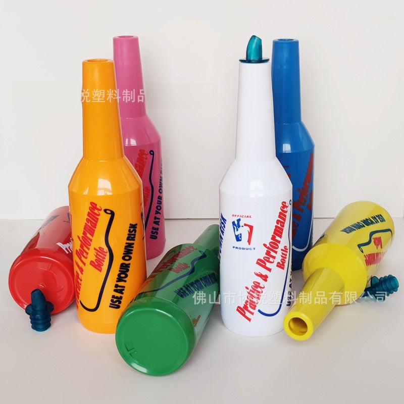 Manufacturer Wholesale Bartending Practice Bottle Plastic Throwing Bottle Bar Mixer Fancy Practice Bottle Bartending Special Tool(Orange) - Image 4