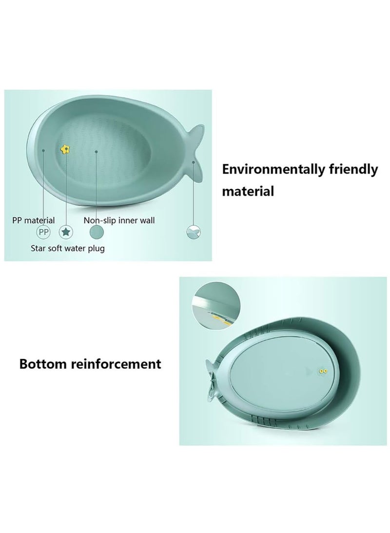 Arabest Baby Bathtub, Newborn Bath Basin with Mesh Strap, Large Bath Bucket for Babies 0-6 Years Old (Pink) - Image 5