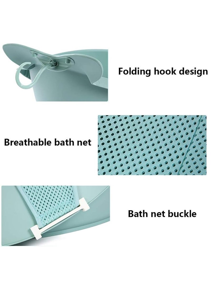 Arabest Baby Bathtub, Newborn Bath Basin with Mesh Strap, Large Bath Bucket for Babies 0-6 Years Old (Pink) - Image 4