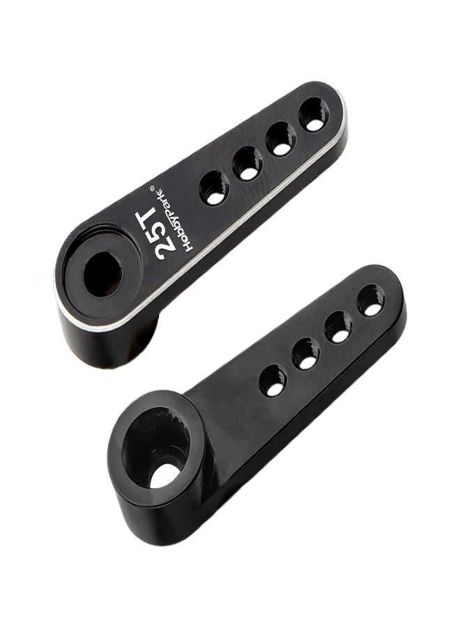 HobbyPark Metal 25T Servo Horn 5mm Spline Gear 25 Teeth Steering Arm for 1/18 RC Cars Trucks Crawler RC Airplane Aircraft Servos Motor (2-Pack) - Image 5