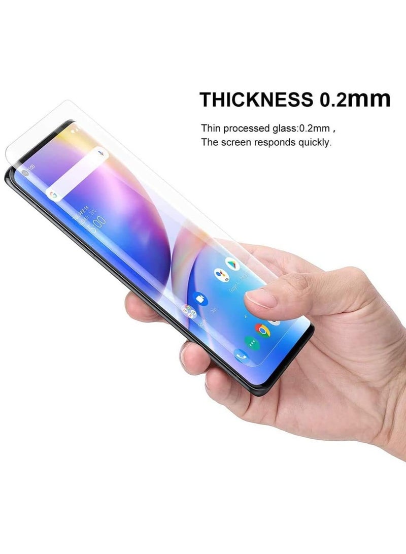 MIGOFAST Screen Protector for OnePlus 8 Pro UV Tempered Glass, Film HD Screen Saver, 9H Hardness, Bubble-free Screen Replacement Protector Film - Image 3