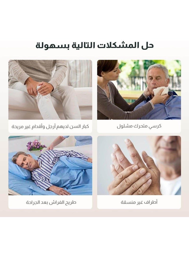 ہاتھ اور پاؤں کی بحالی کی مشقیں، ایڈجسٹ ایبل پیڈل ایکسرسائزر بائیسکل ہینڈ آرم لیگ پیڈلر انڈور سائیکلنگ فٹنس کا سامان نان سلپ فٹ پیڈ کے ساتھ اور پیڈل بزرگوں کے لیے کل جسمانی ورزش