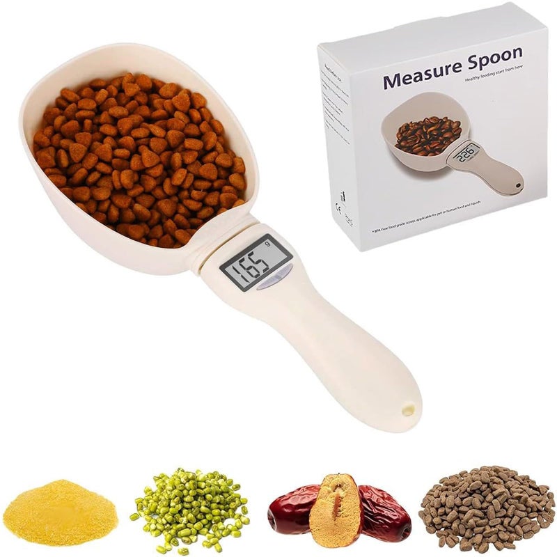 Food Measuring Spoon Scale,Digital Measuring Spoon Scale, Digital Food Spoon Scale Dog Cat Food,Display Electronic Measuring Spoon for Kitchen Gadgets and Daily Meals - Image 1