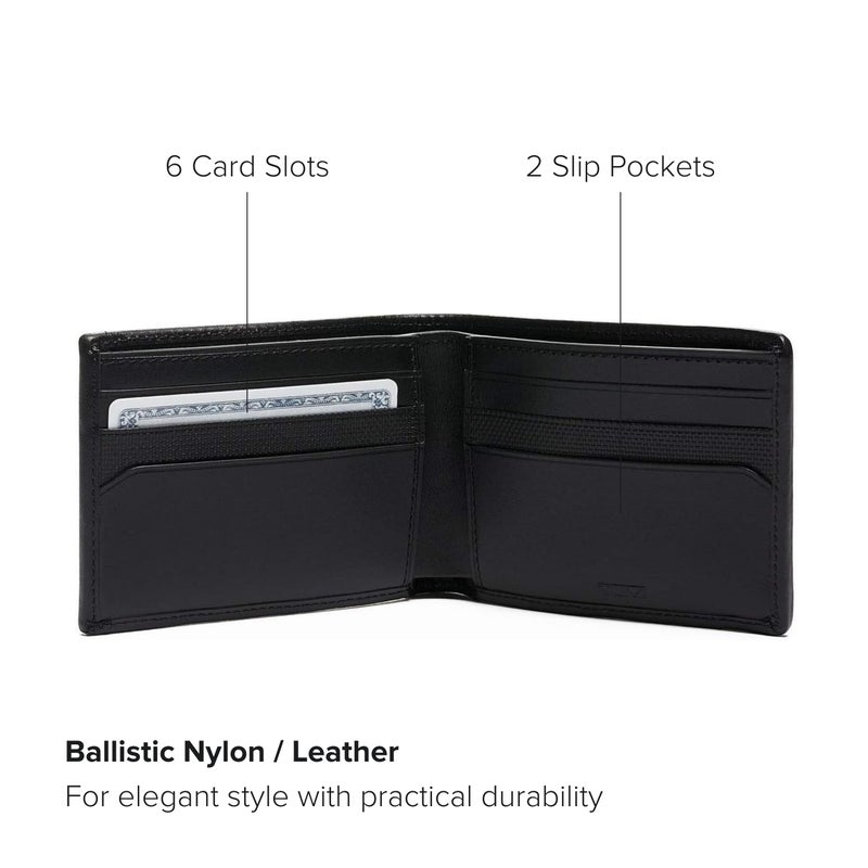 TUMI - Alpha Double Billfold - Men's Premium Wallet - Secure & Durable with Hidden Card Pocket - Black - Image 3