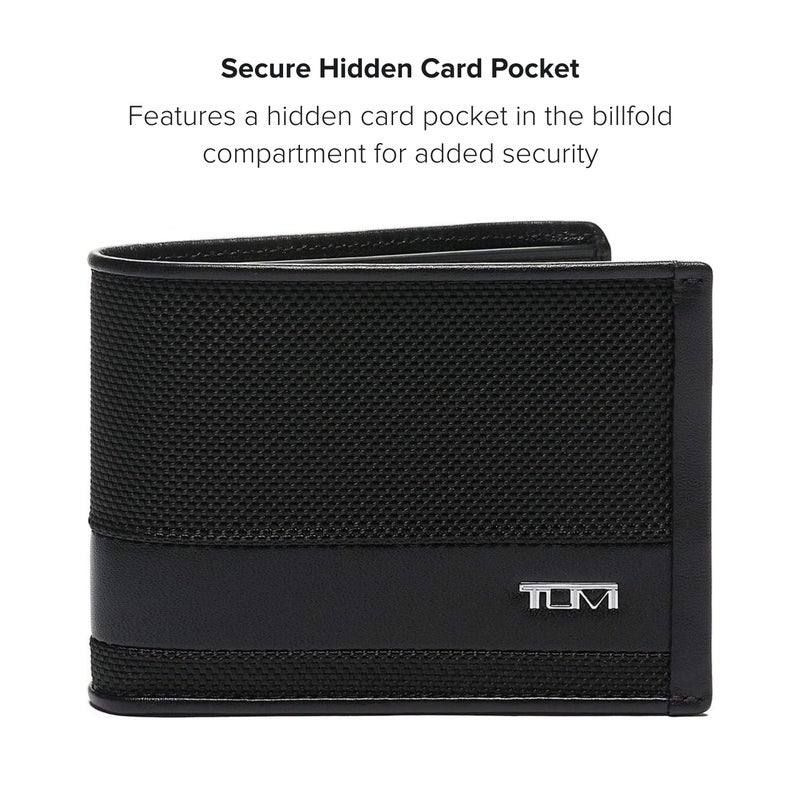 TUMI - Alpha Double Billfold - Men's Premium Wallet - Secure & Durable with Hidden Card Pocket - Black - Image 5