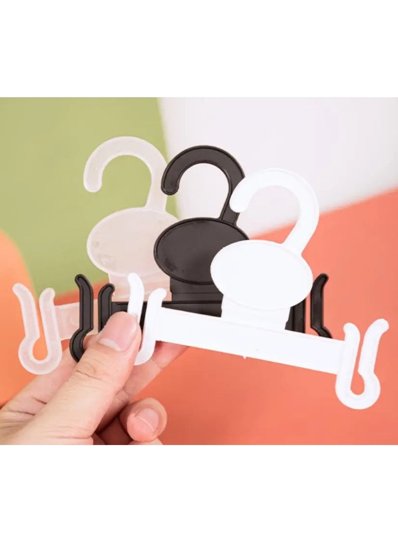 أورتوك 12 قطعة شماعات أحذية خطاف شماعات أحذية بلاستيكية، شماعات أحذية عرض خفيفة الوزن، شماعات أحذية عرض بالجملة، شماعات صنادل صندل زحافات، خطاف شماعات أطفال أبيض لشماعات الرفوف 13x10 سم - Image 4